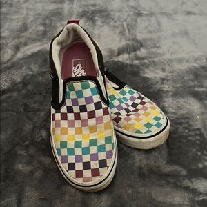 Vans Colorful Checkered Slip-On Shoes